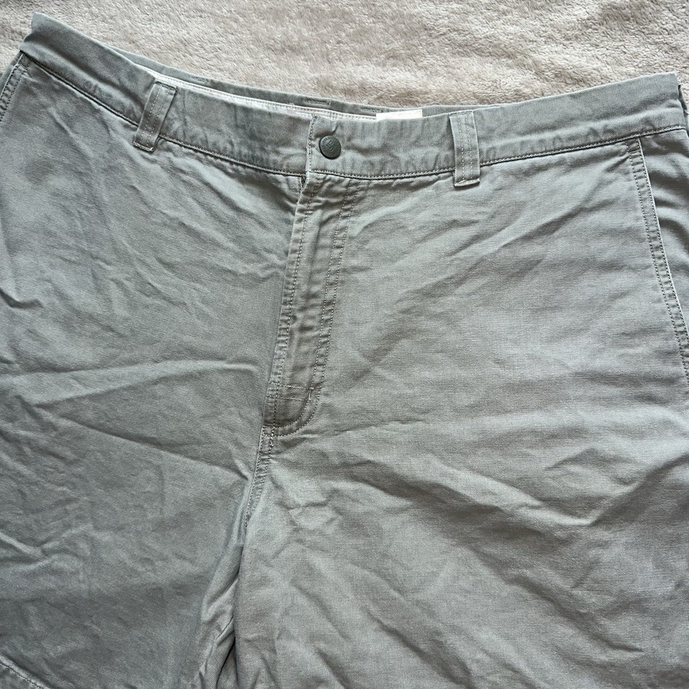 Columbia Roc Cargo Shorts Mens 38 Green Cotton Utility Hiking Trail Pants